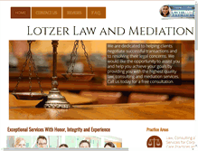 Tablet Screenshot of lotzerlaw.com